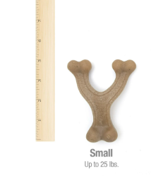 Nylabone Gourmet Style Peanut Butter Flavor Wishbone Chew Toy for Dogs - Small (up to 25 Ibs.)