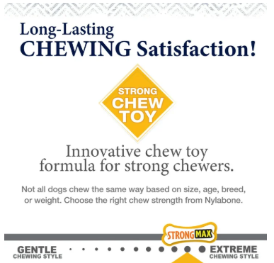 Nylabone Gourmet Style Peanut Butter Flavor Wishbone Chew Toy for Dogs - Small (up to 25 Ibs.)