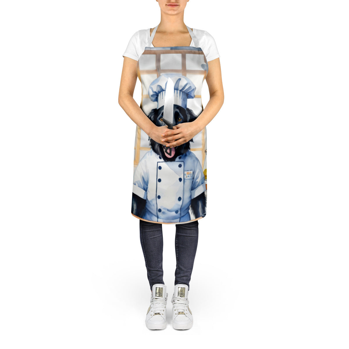 Flat-Coated Retriever - The Chef Apron for Adult Women and Men - Unisex Large