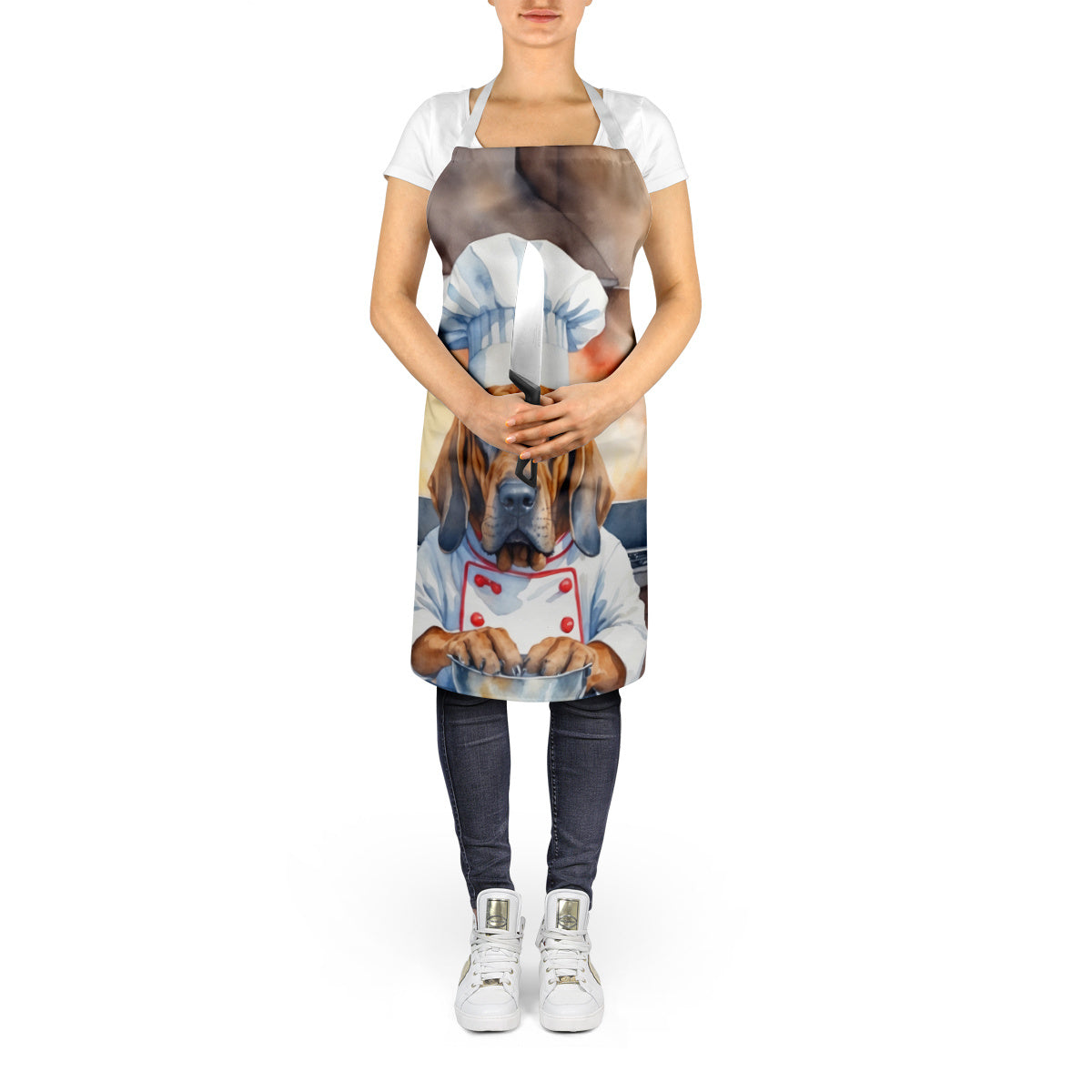 Bloodhound - The Chef Apron for Adult Women and Men - Unisex Large