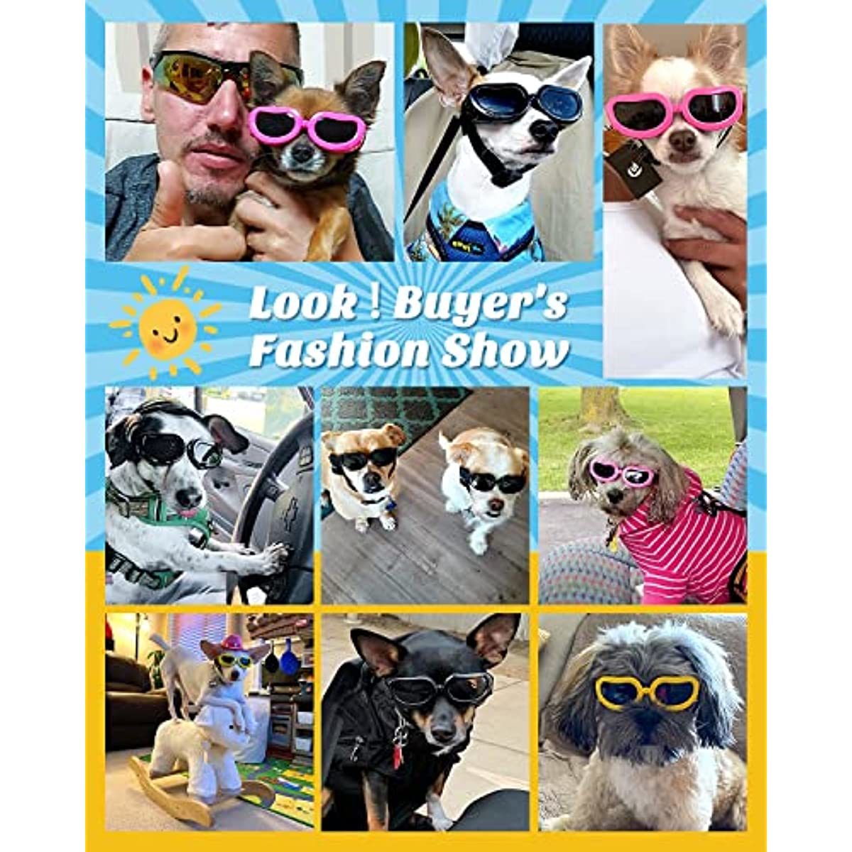Small Dog UV Protection Eye Wear Goggles
