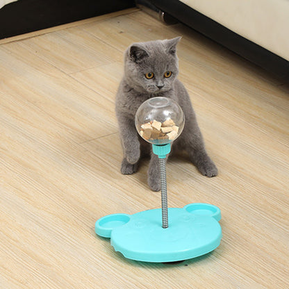 Nibble Spring Ball Cat Treat Dispenser Toy