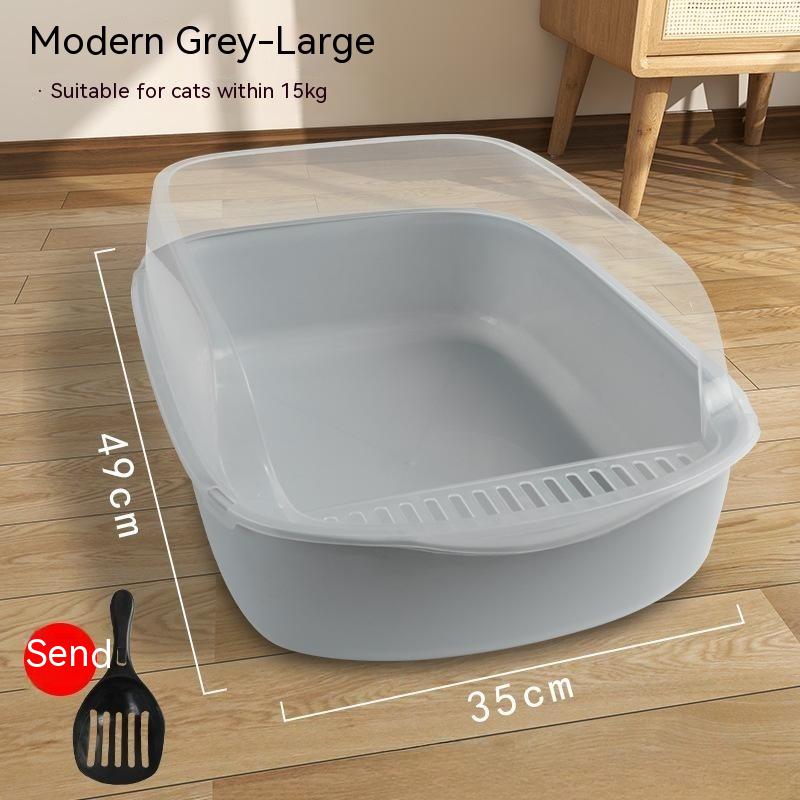 Anti-Fling Protective Kitty Litter Basin