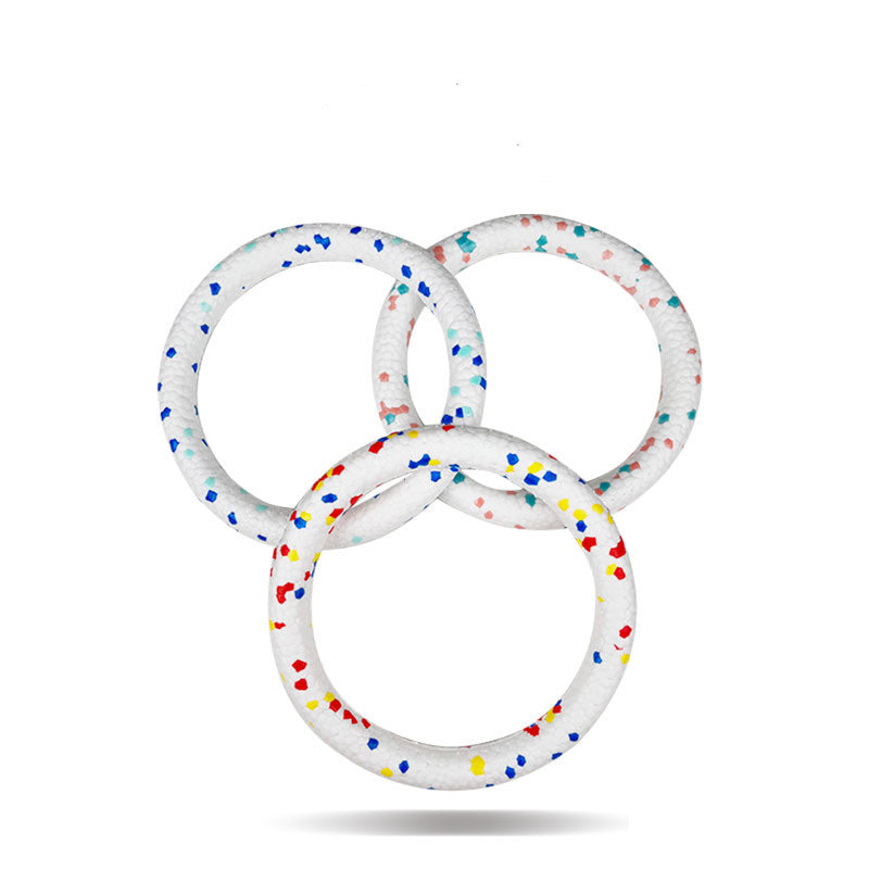 Durable Textured 7 Inch Chew Ring Toy for Dogs