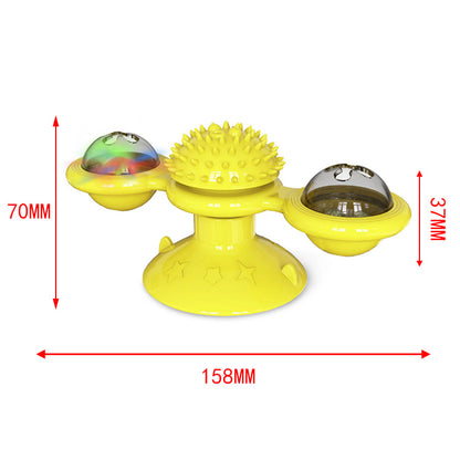 Funny Creative Windmill Cat Spin Ball Toy