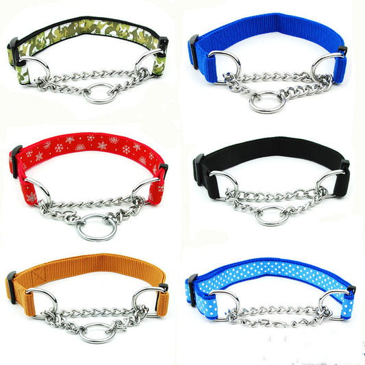 Martingale Style Chain Collars for Large Dogs