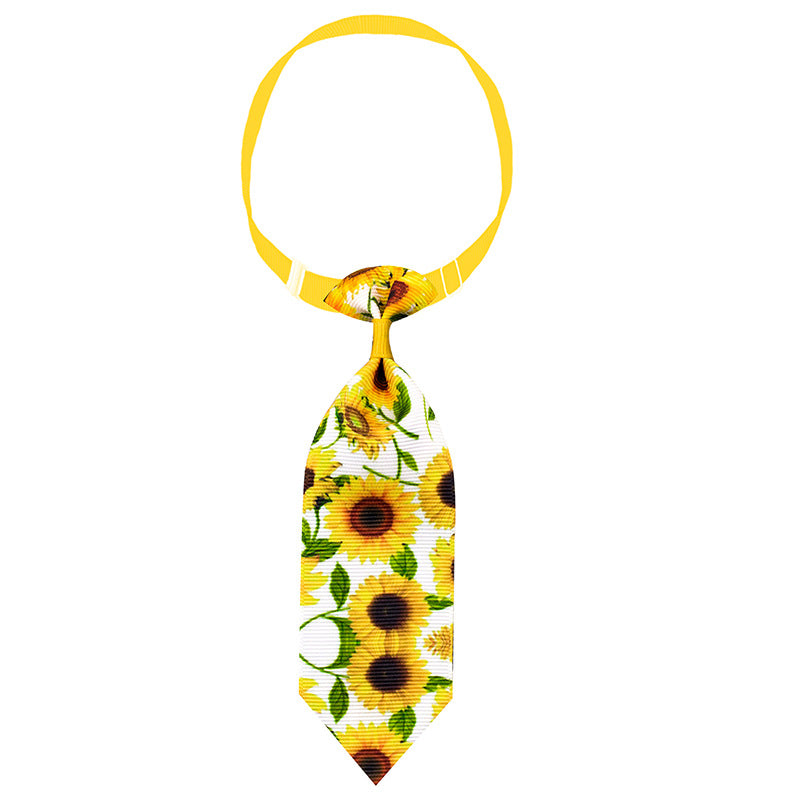 Sunflower Tie Spring-Summer Collars for Dogs