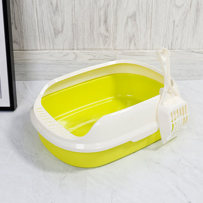 Semi-Enclosed Cat Litter Box Scoop Included