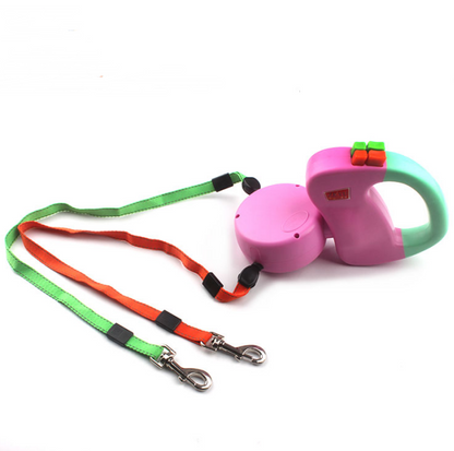 Retractable Dual Walking Leashes for Dogs