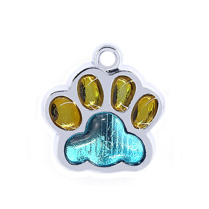 Pawprint Personalized Collar ID Tag for Dogs and Cats