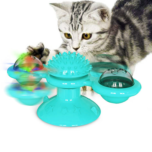 Funny Creative Windmill Cat Spin Ball Toy