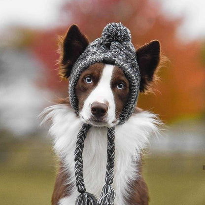 Fluffy Warm Knitted Polar Pom Hat for Dogs