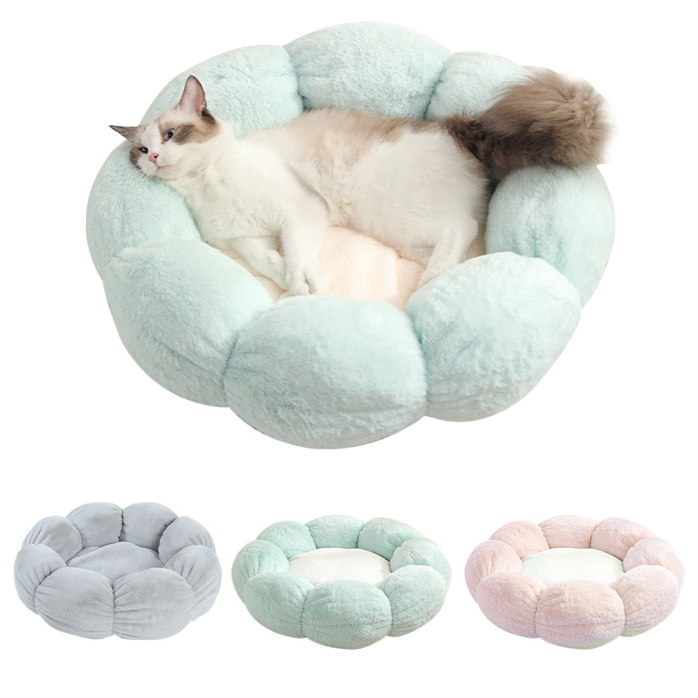 Warm Thick Plush Cat or Small Dog Pillow Bed