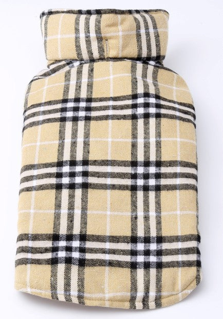 Tartan Style Reversible Water Resistant Dog Coat