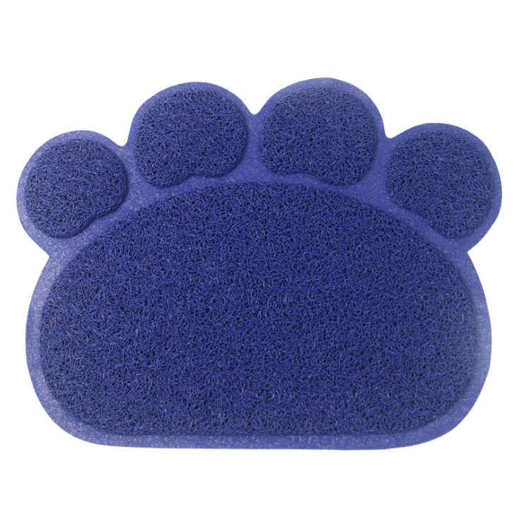 Easy to Clean Paw-Shape Cat Litter Box Mat