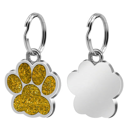 Pawprint Personalized Collar ID Tag for Dogs and Cats