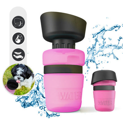 Foldable Bowl Travel Water Bottle for Dogs
