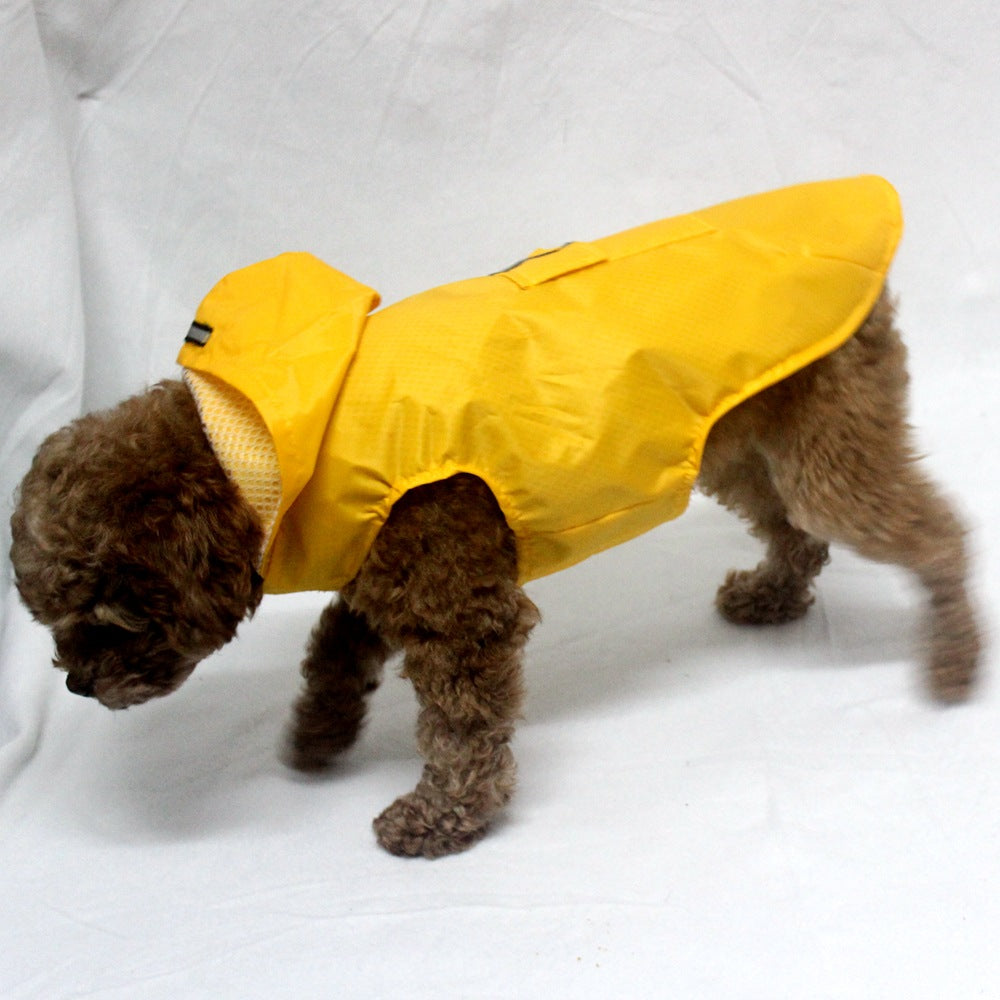 Reflective Rainwear for Big Dogs with Hood