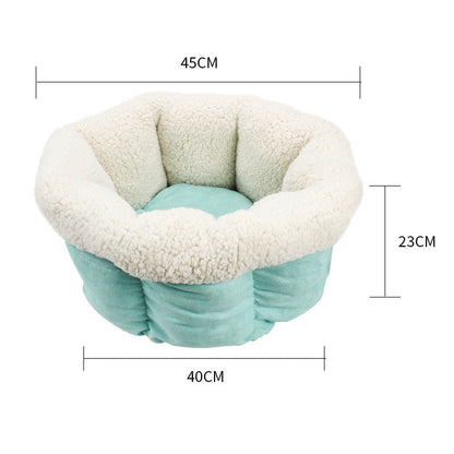 Deep Plush Nesting Bed Great for Small Fur Babies