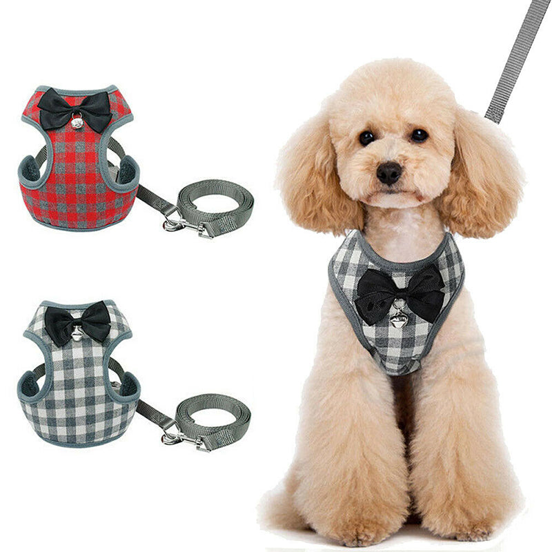 Cute Harness Vest with Leash for Dogs or Cats