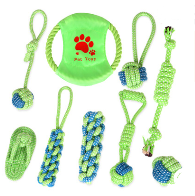 Knotted Cotton Rope Chew Toy Sets for Dogs