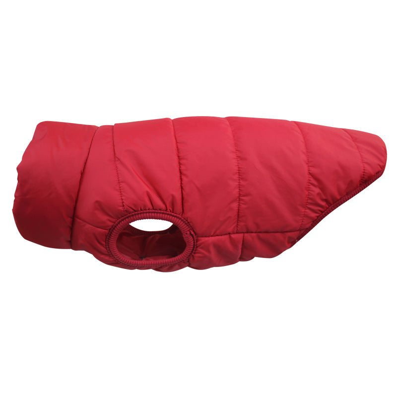 High Collar Warm Winter Vest for Large Dogs