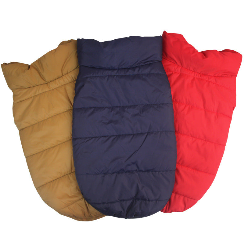 High Collar Warm Winter Vest for Large Dogs