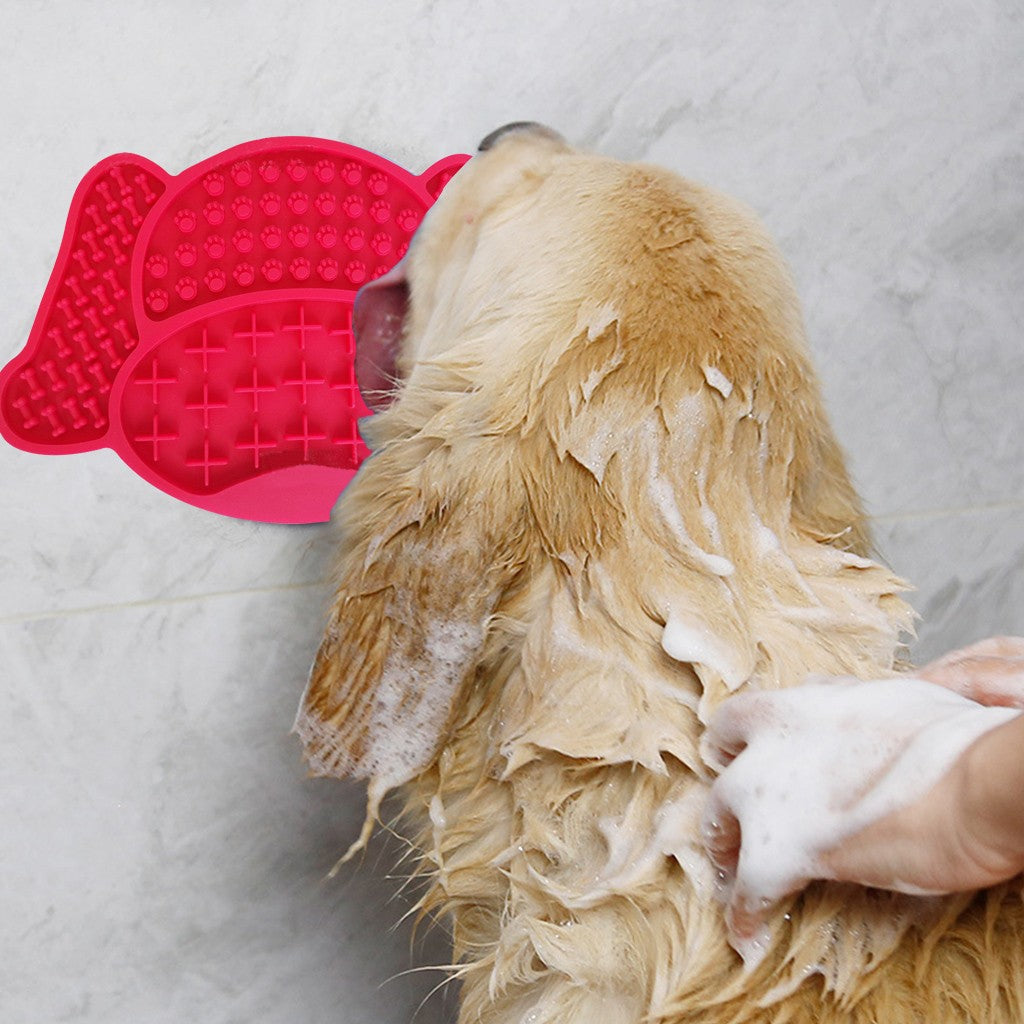 Paw Shape Lick Pad for Dogs with Suction Cups