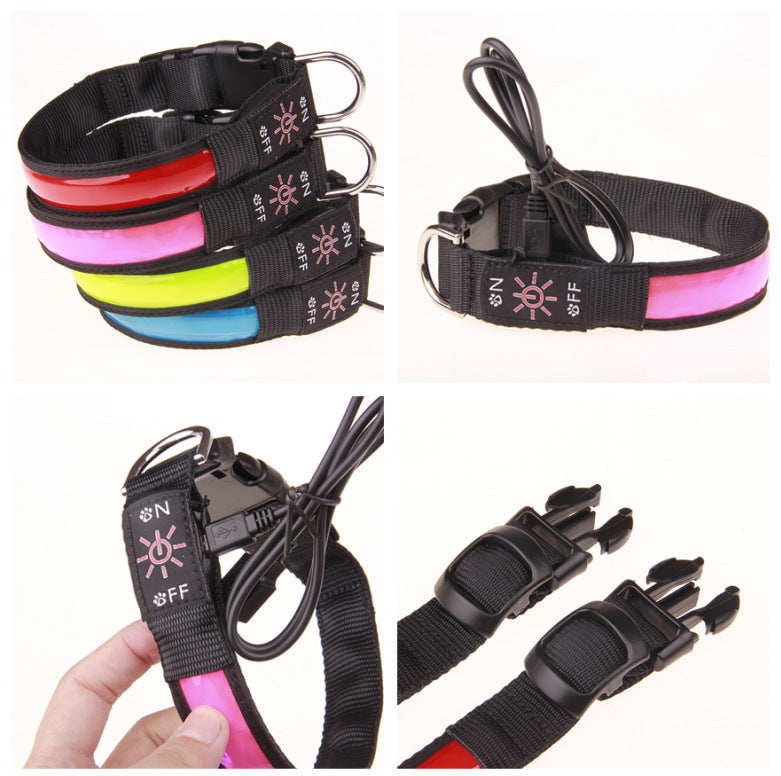 Fun Luminous Rechargeable Collar for Dogs