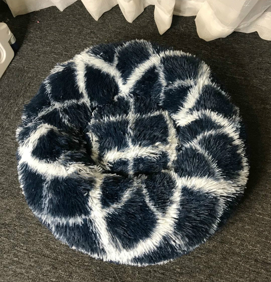 Deeply Plush Round Nest Beds for Dogs and Cats