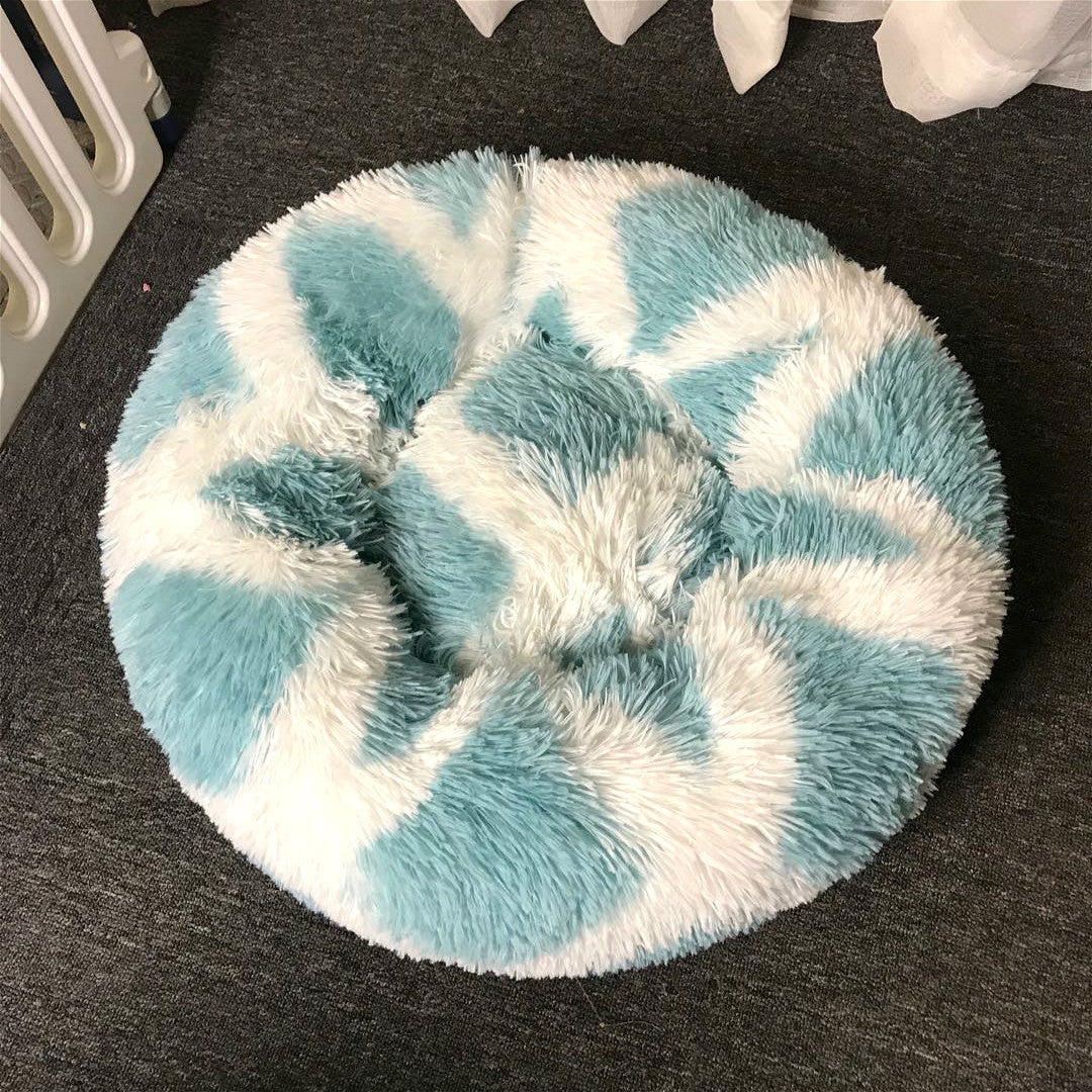 Deeply Plush Round Nest Beds for Dogs and Cats