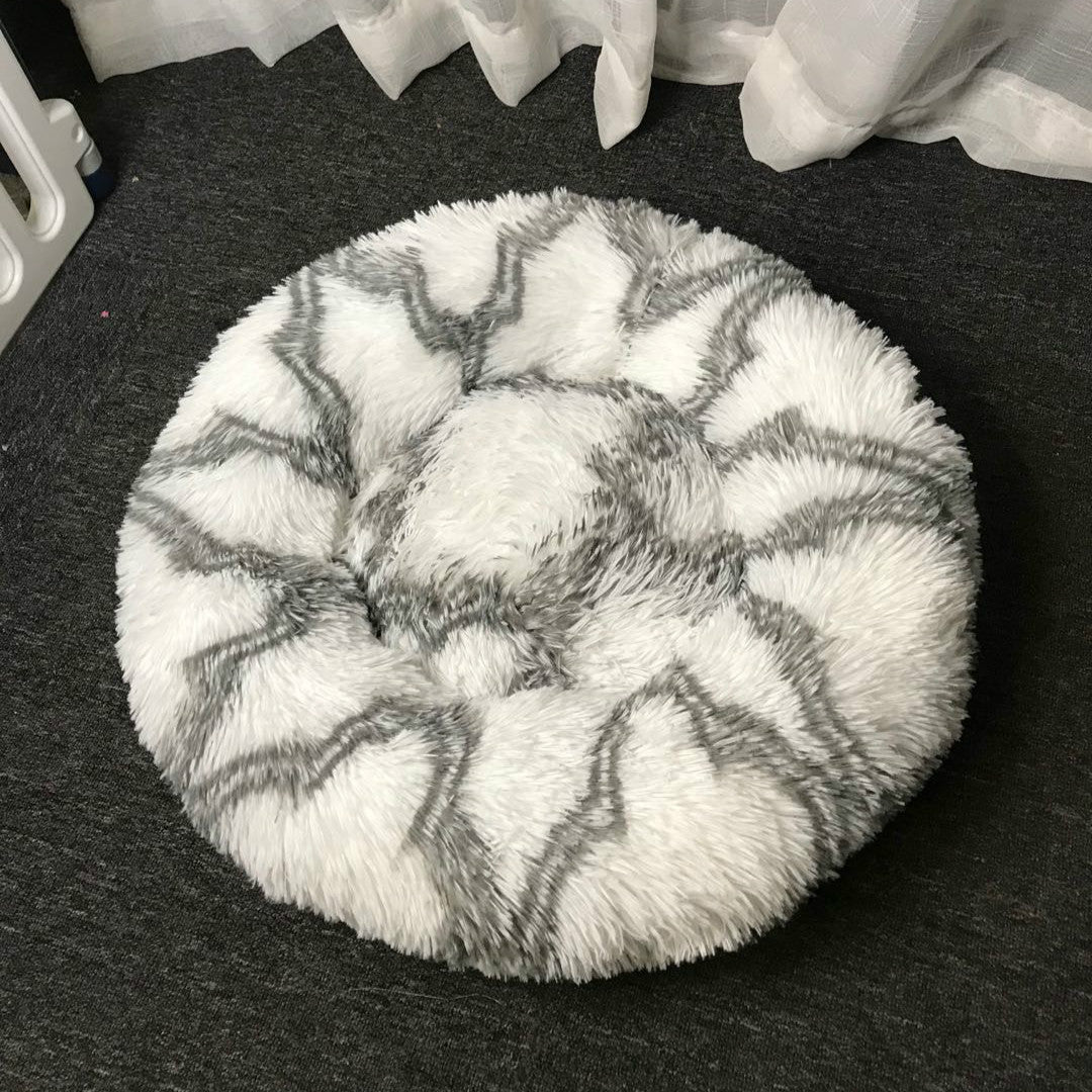 Deeply Plush Round Nest Beds for Dogs and Cats