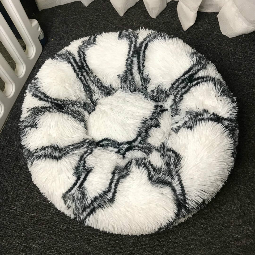 Deeply Plush Round Nest Beds for Dogs and Cats