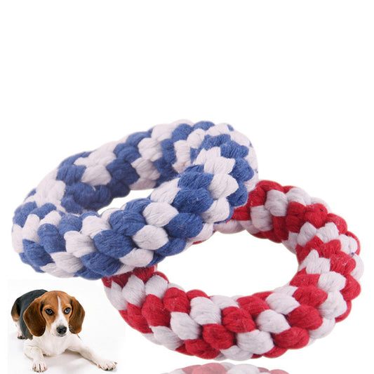 Natural Cotton Toy Rope Rings for Fur Babies