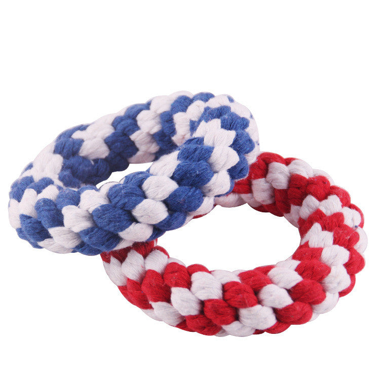 Natural Cotton Toy Rope Rings for Fur Babies