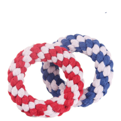 Natural Cotton Toy Rope Rings for Fur Babies