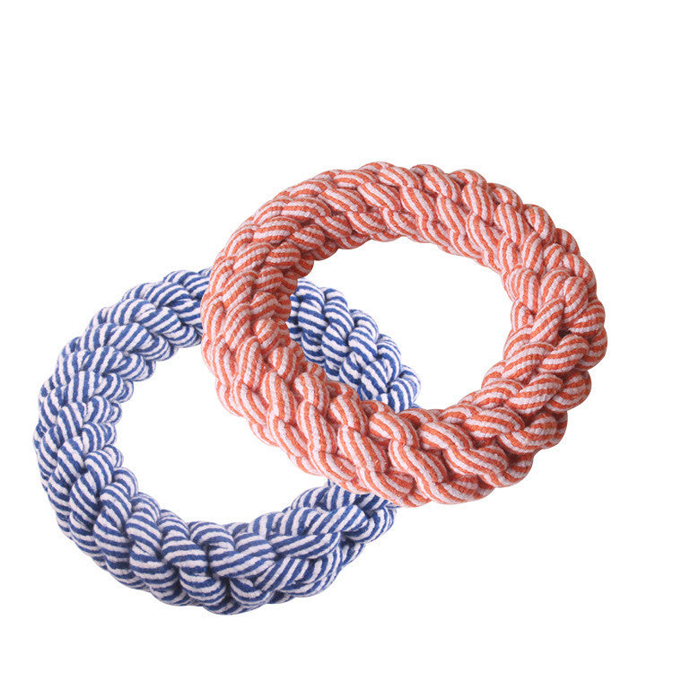 Natural Cotton Toy Rope Rings for Fur Babies