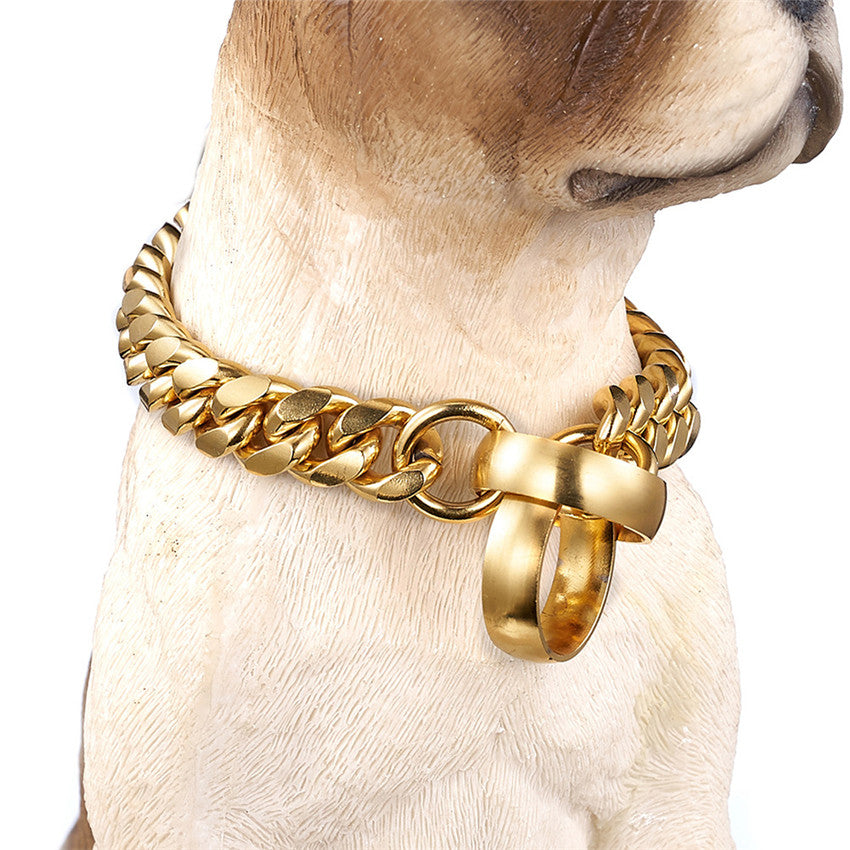 P-Chain Fashion Dog and Cat Bling Collar