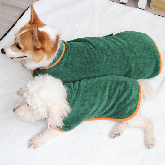 Warm Absorbent Bath Robe for Dogs and Cats