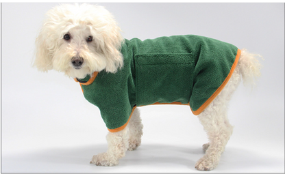 Warm Absorbent Bath Robe for Dogs and Cats