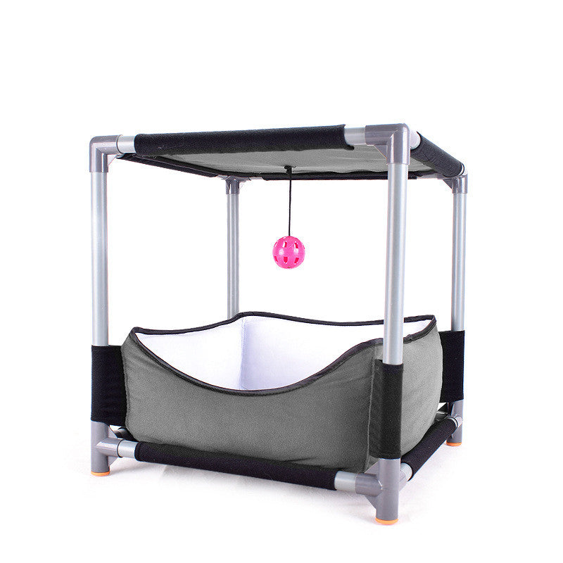 Cat Nest with Canopy and Built-in Platform