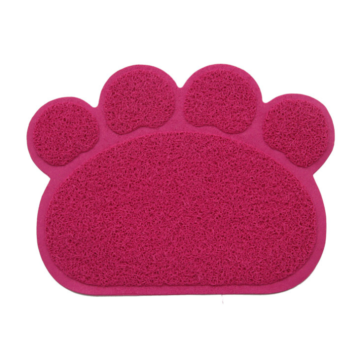 Easy to Clean Paw-Shape Cat Litter Box Mat
