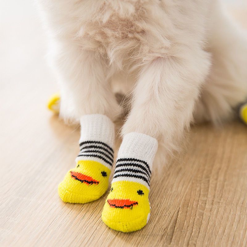 Fun Non-Skid Sock Booties for Dogs and Cats