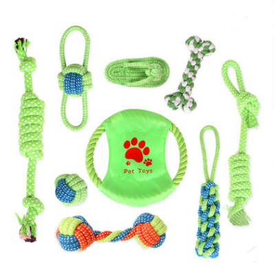 Knotted Cotton Rope Chew Toy Sets for Dogs