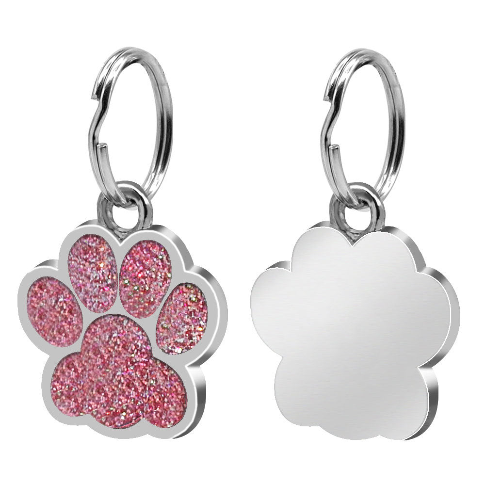 Pawprint Personalized Collar ID Tag for Dogs and Cats