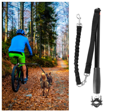 Adjustable Bicycle Leash Attachment for Dogs