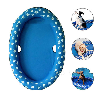 Inflatable Floating Pool Raft for All Dogs