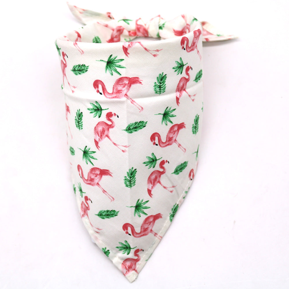 Spring And Summer Dog Drool Towel Bandana