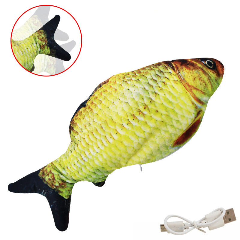 Flopping Simulated Fish Toy for Cats and Dogs