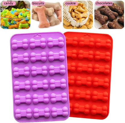 Silicone Bone Treat Baking Molds For Dogs